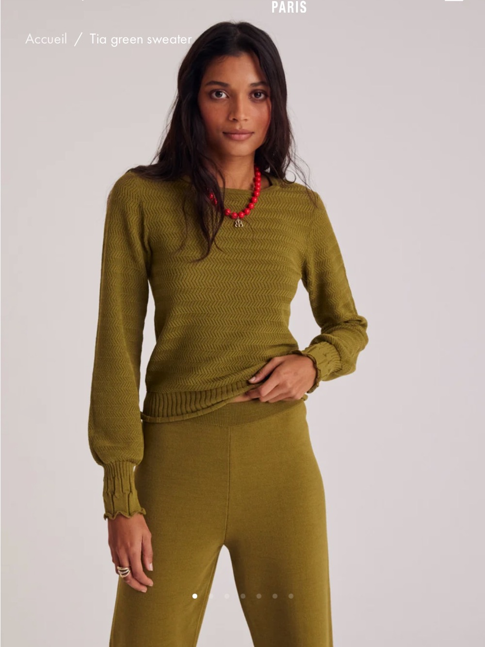 Balzac Paris Tia Sweater Vert Green